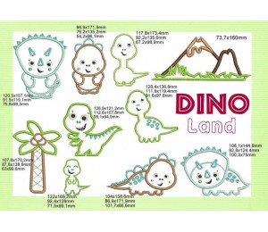 Stickserie Dino Land